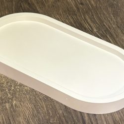 Dekotablett mittel – Oval – schmaler Rand