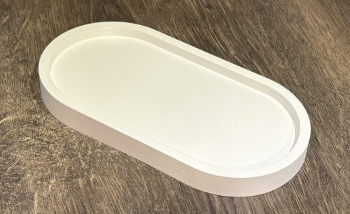 Dekotablett mittel – Oval – schmaler Rand