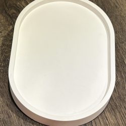 Dekotablett klein – Oval – schmaler Rand