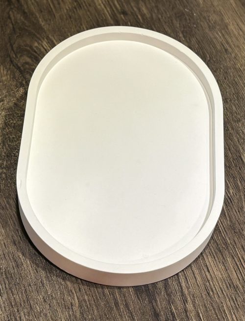 Dekotablett klein – Oval – schmaler Rand