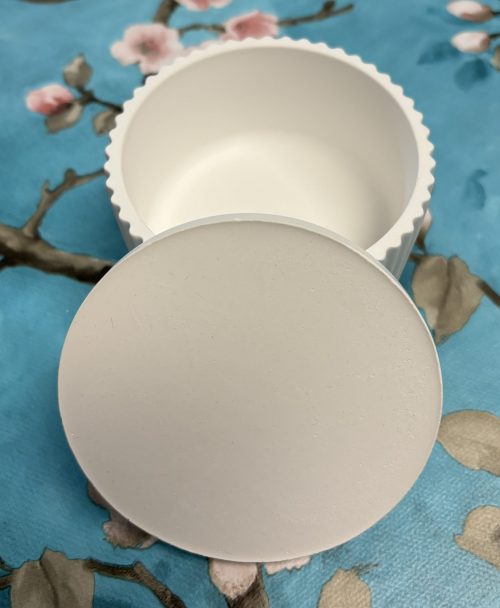 Schale mit Deckel (Rillenmuster) – Bild 4